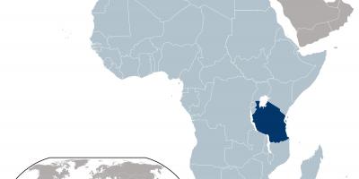 Tanzanië kaart van die plek