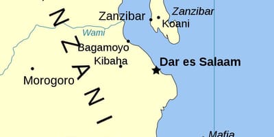 Tanzanië eilande kaart